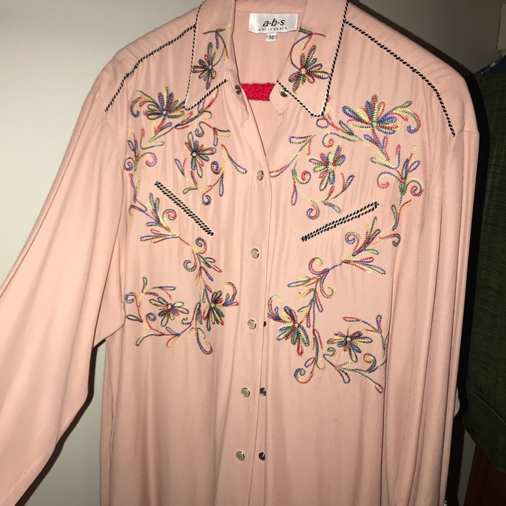 Pink western shirt